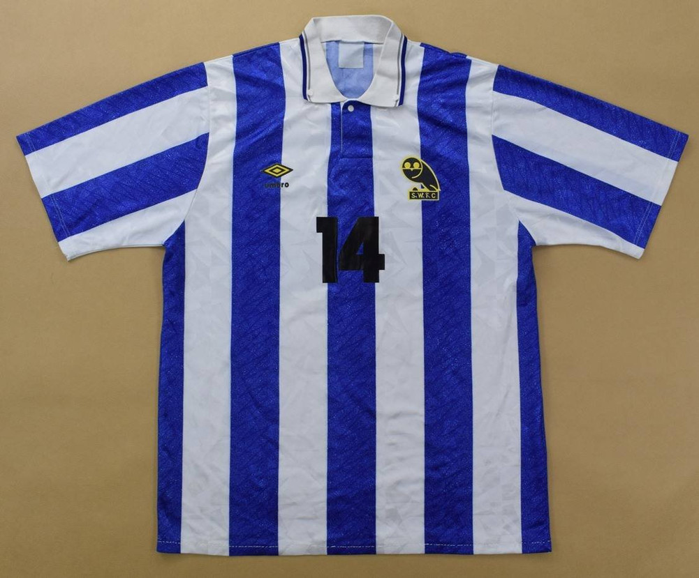 1990-91 SHEFFIELD WEDNESDAY *MADDEN* KOSZULKA L