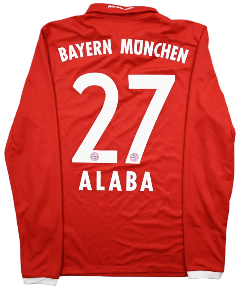 2016-17 BAYERN MUNCHEN *ALABA* LONGSLEEVE XL. BOYS