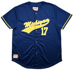 MICHIGAN WOLVERINES BASEBALL SHIRT XL