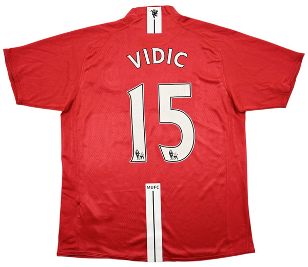 2007-09 MANCHESTER UNTIED *VIDIC* KOSZULKA M