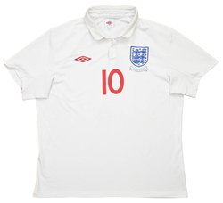 2009-10 ENGLAND *ROONEY* SHIRT L