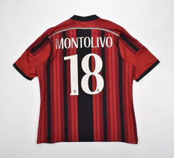 2014-15 AC MILAN *MONTOLIVO* SHIRT XL
