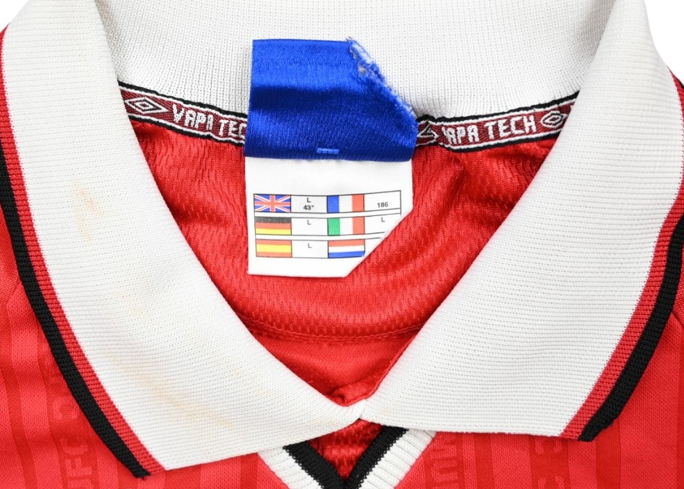 1999-00 MANCHESTER UNITED *BECKHAM* KOSZULKA L