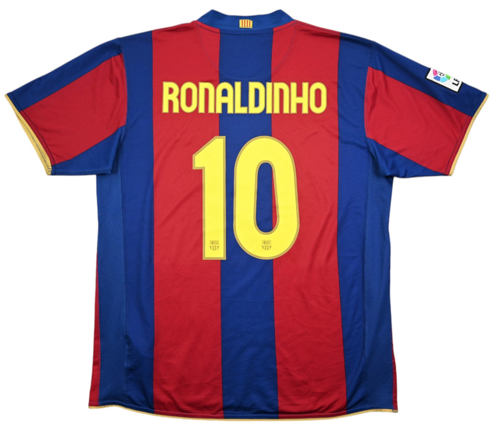 2007-08 BARCELONA *RONALDINHO* SHIRT XL