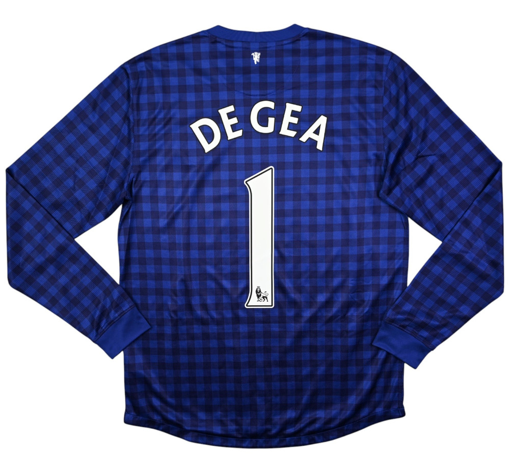 2012-13 MANCHESTER UNITED *DE GEA* GOALKEEPER LONGSLEEVE SHIRT XL