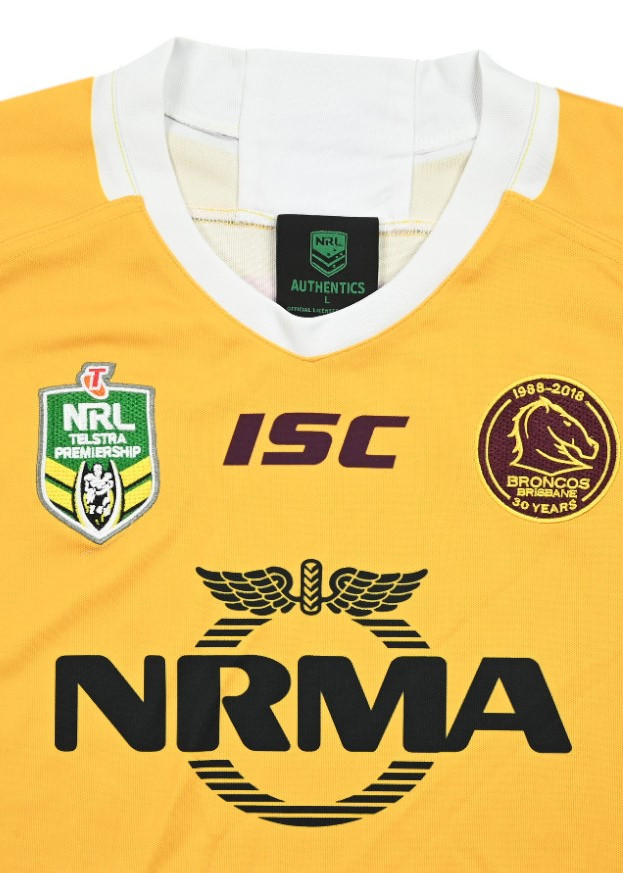 BRISBANE BRONCOS RUGBY SHIRT L