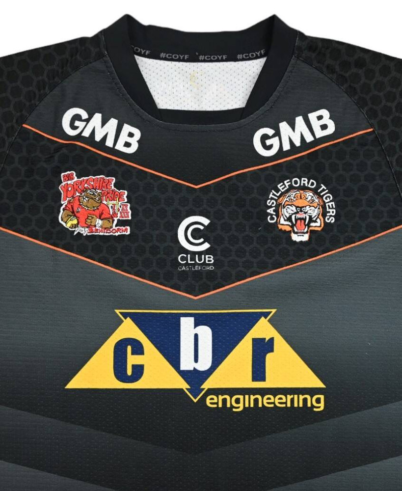 CASTLEFORD TIGERS RUGBY SHIRT L