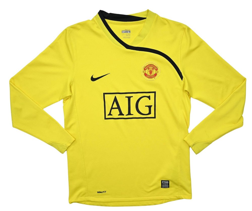 2008-09 MANCHESTER UNITED LONGSLEEVE SHIRT L. BOYS