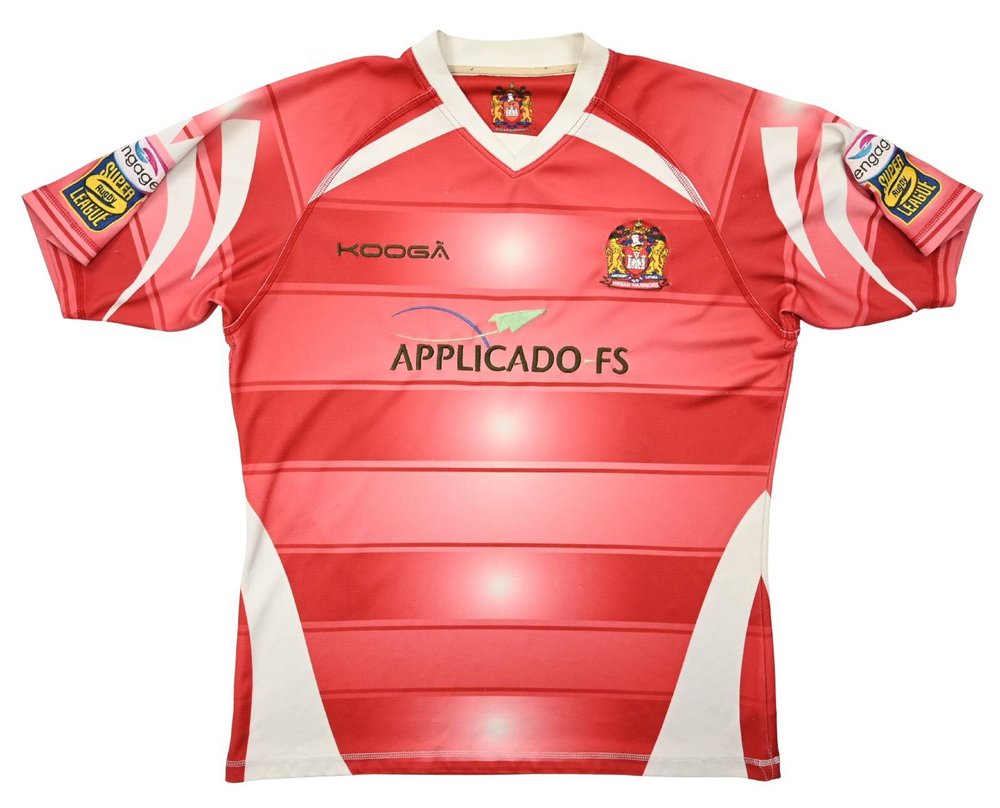 WIGAN WARRIORS RUGBY SHIRT L