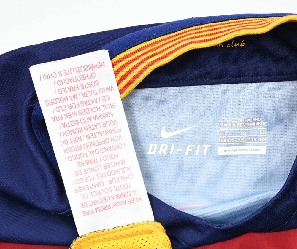 2015-16 FC BARCELONA *NEYMAR JR* SHIRT XL. BOYS