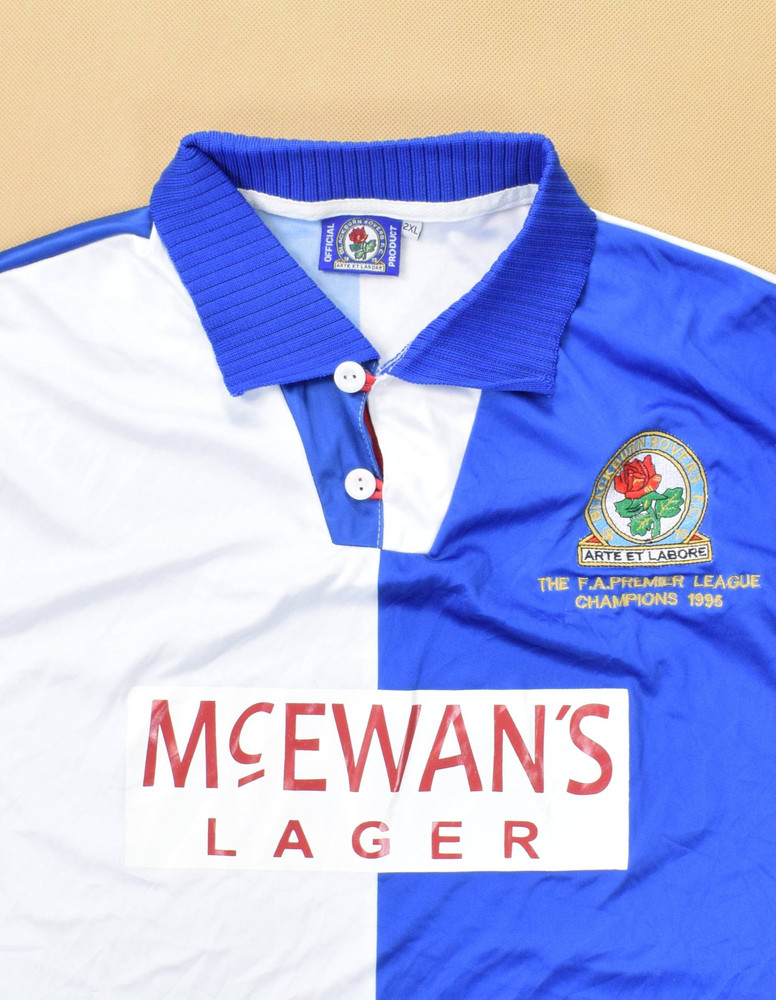 1994-95 BLACKBURN ROVERS 1995 SHIRT 2XL