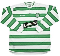 2003-04 CELTIC GLASGOW LONGSLEEVE SHIRT XL