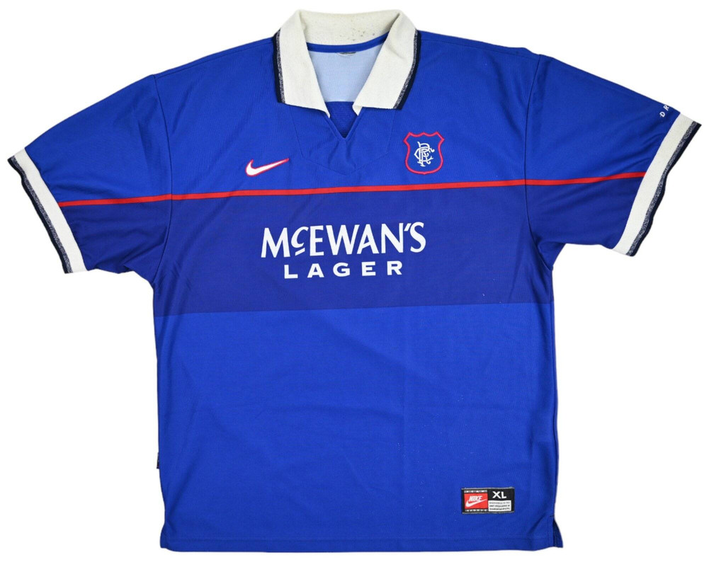 1997-99 GLASGOW RANGERS *GASCOIGNE* KOSZULKA XL