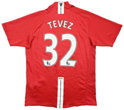 2007-09 MANCHESTER UNITED *TEVEZ* SHIRT S