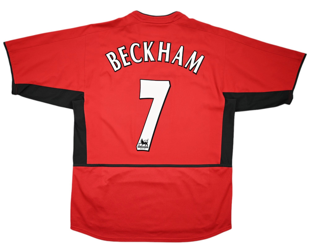 2002-04 MANCHESTER UNITED *BECKHAM* SHIRT L