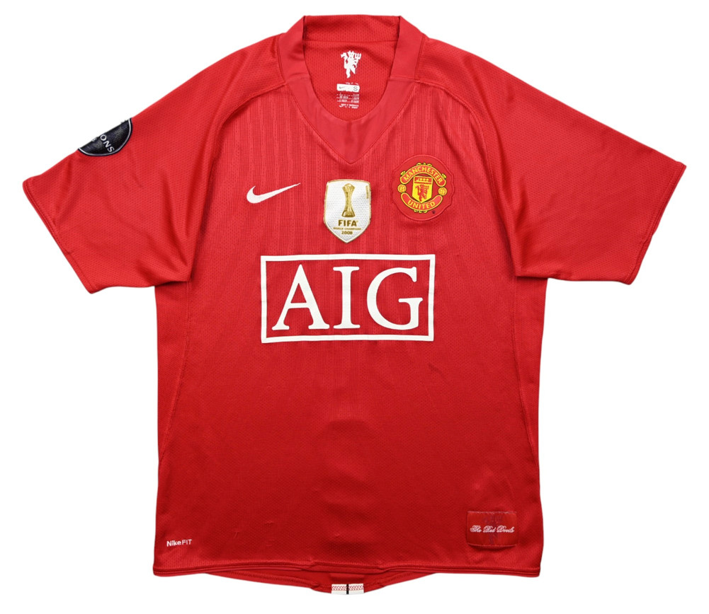 2007-09 MANCHESTER UNITED *TEVEZ* SHIRT S