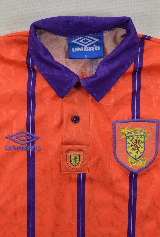1993-95 SCOTLAND SHIRT XS. BOYS