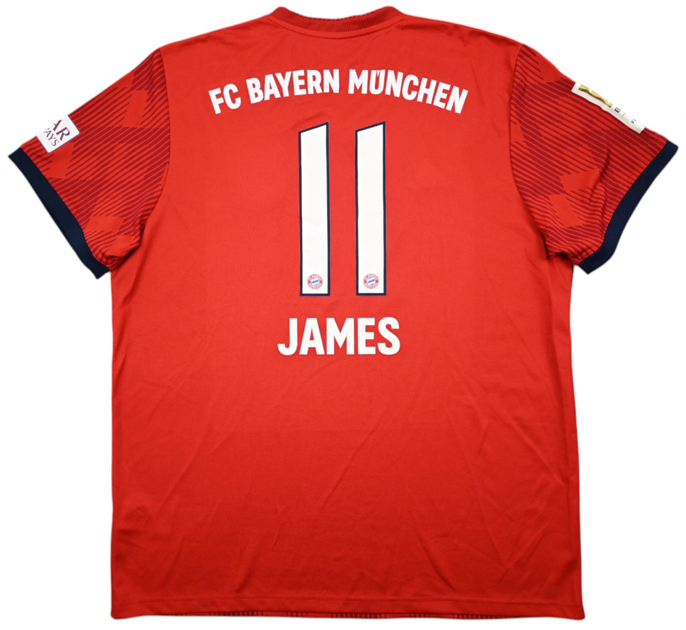 2018-19 BAYERN MUNCHEN *JAMES* SHIRT XL