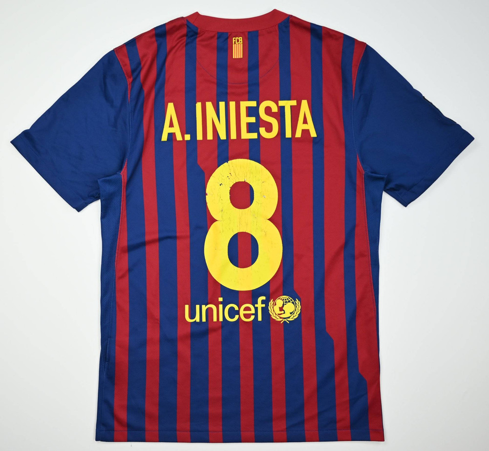 2011-12 FC BARCELONA *A. INIESTA* KOSZULKA S