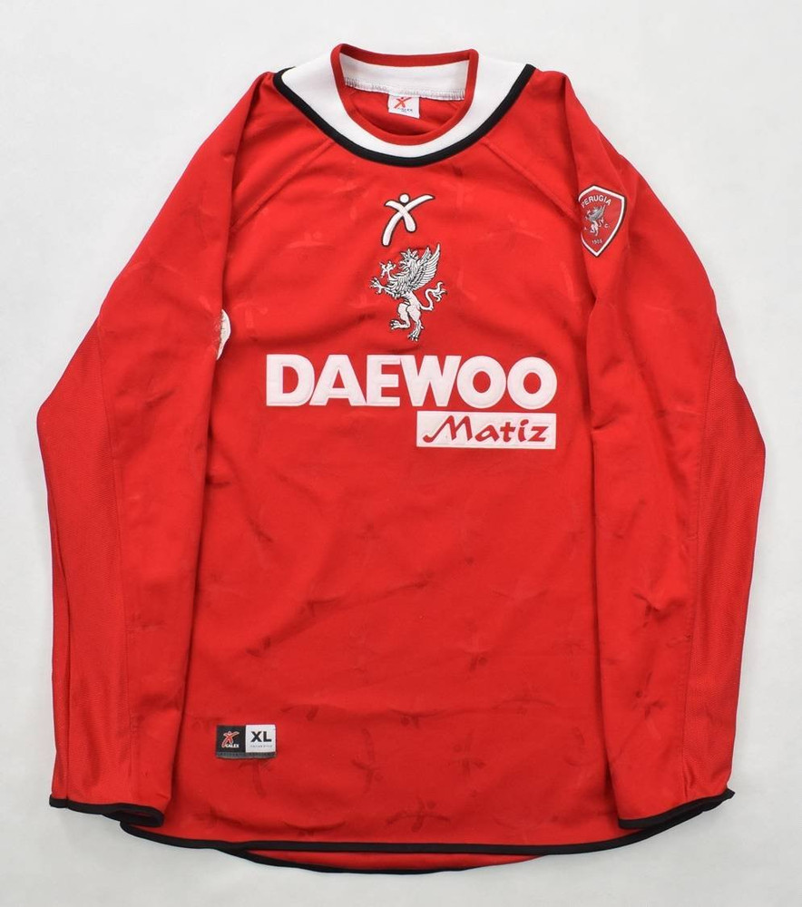 2001-03 A.C. PERUGIA *SOGLIANO* MATCH WORN SHIRT XL
