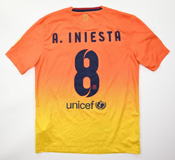 2012-13 FC BARCELONA *INIESTA* SHIRT M