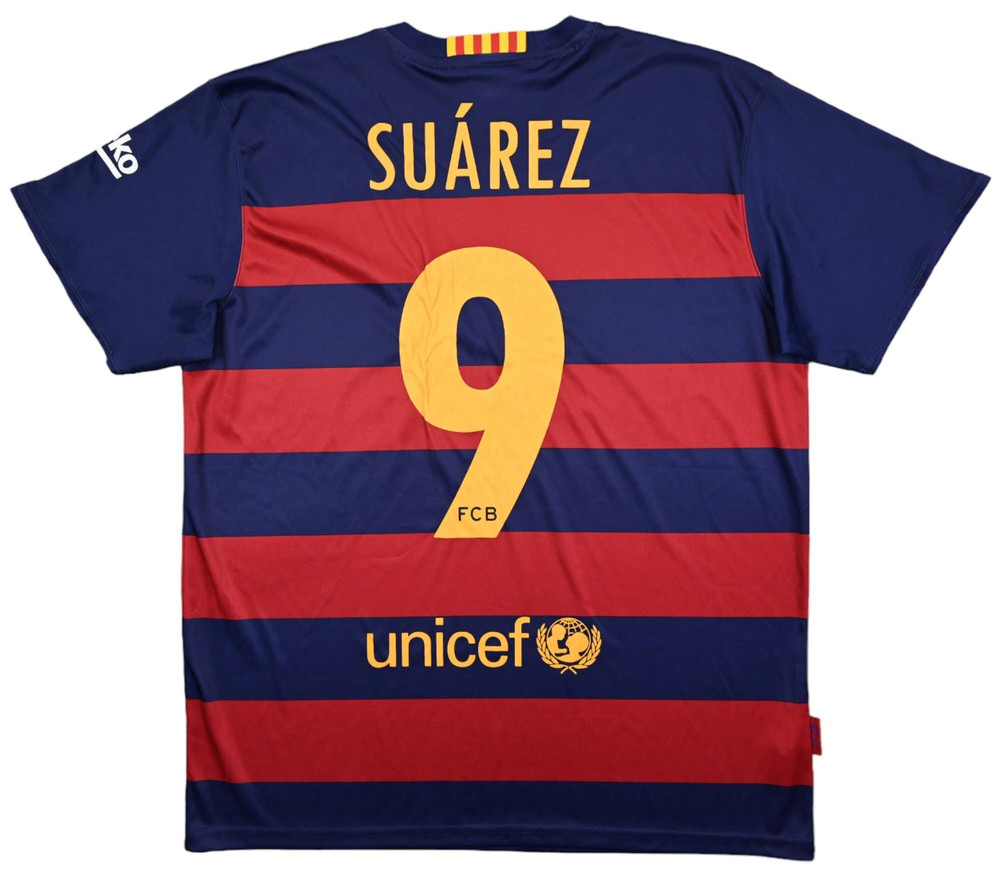 2015-16 FC BARCELONA *SUAREZ* KOSZULKA L