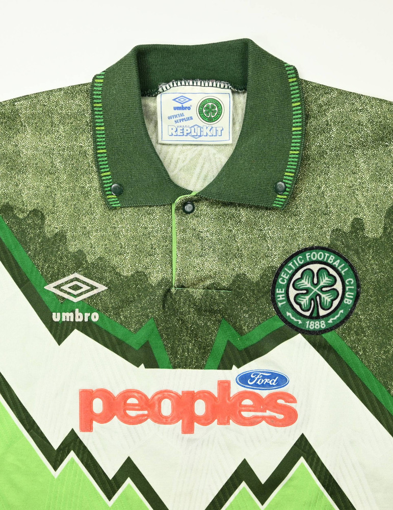 1991-92 CELTIC GLASGOW SHIRT M. BOYS