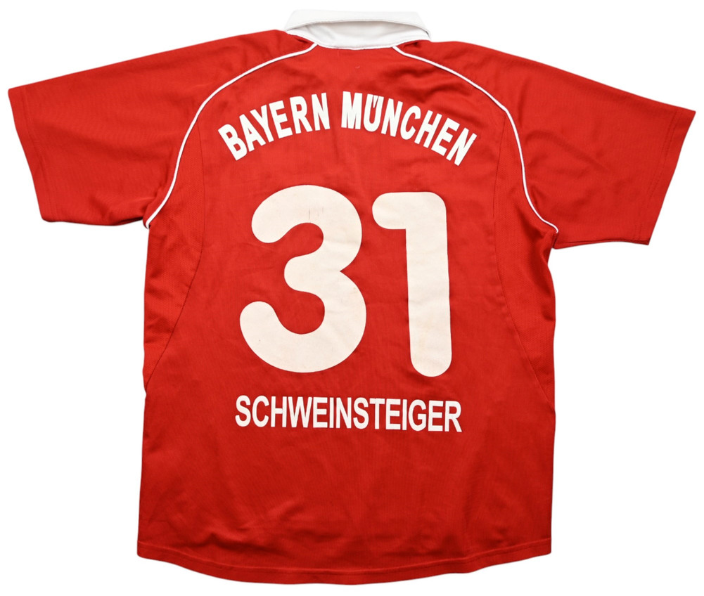2005-06 BAYERN MUNCHEN *SCHWEINSTEIGER* SHIRT XL. BOYS/ S