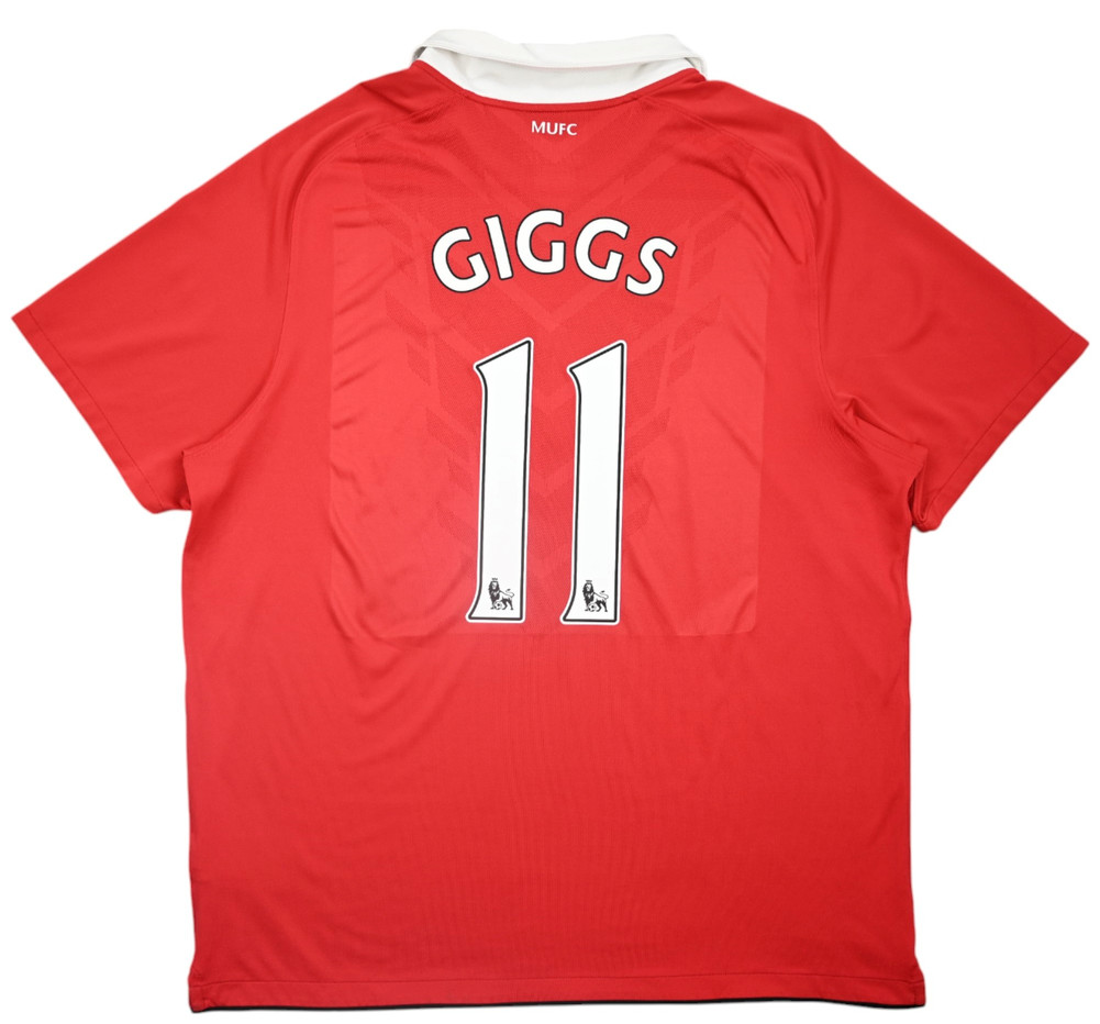 2010-11 MANCHESTER UNITED *GIGGS* SHIRT XL