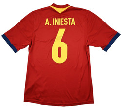 2013 SPAIN *A.INIESTA* SHIRT M