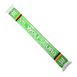 VFL WOLFSBURG IN DEN FARBEN GRUN UND WEISS SCARF