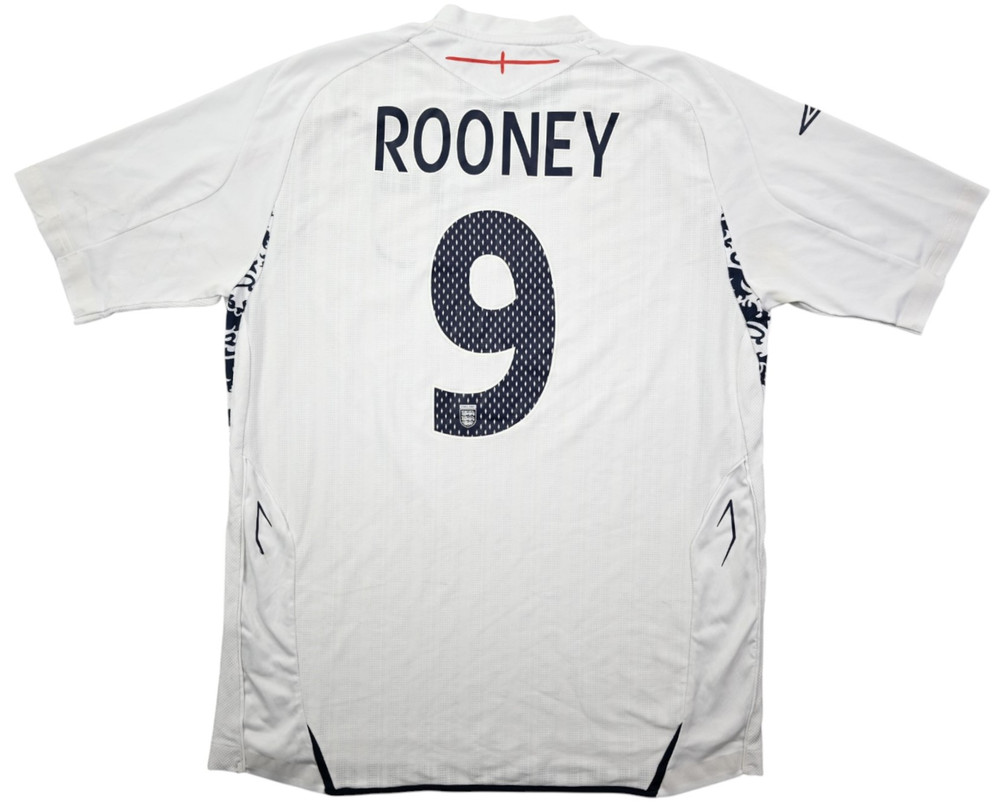 2007-09 ENGLAND *ROONEY* SHIRT L