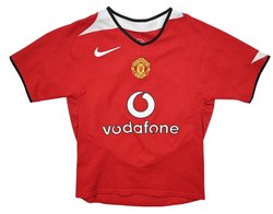 2004-06 MANCHESTER UNITED SHIRT XS. BOYS 