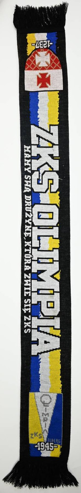 ZKS OLIMPIA NA ZDOBYTYCH ZIEMIACH PRUSKICH POLSKIE MIASTO ELBLĄG JEST SCARF