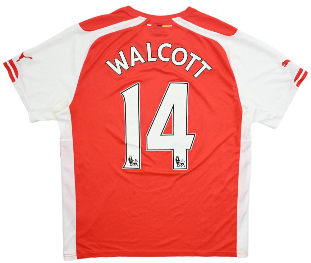 2014-15 ARSENAL LONDON *WALCOTT* SHIRT L