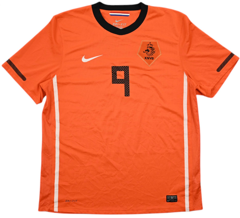 2010-11 NETHERLANDS *ORANJE* AUTHENTIC SHIRT L