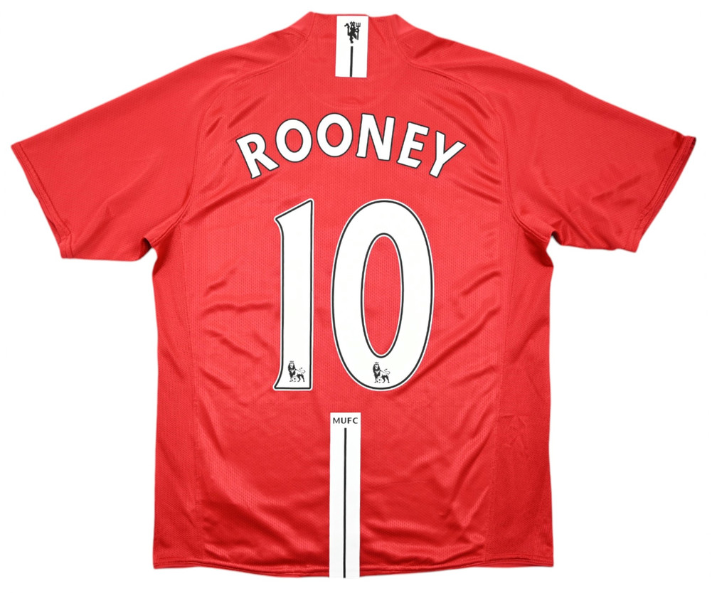 2007-09 MANCHESTER UNITED *ROONEY* SHIRT S