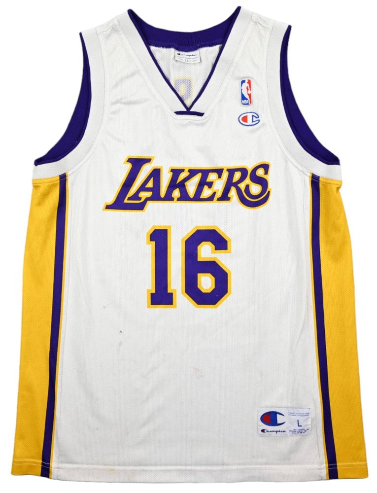 LOS ANGELES LAKERS *GASOL* NBA SHIRT L