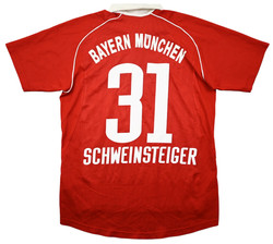 2005-06 BAYERN MUNCHEN *SCHWEINSTEIGER* SHIRT XL. BOYS