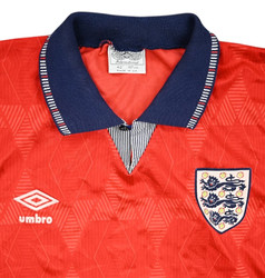 1990-93 ENGLAND SHIRT L