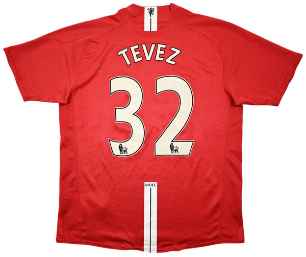 2007-09 MANCHESTER UNITED *TEVEZ* KOSZULKA L