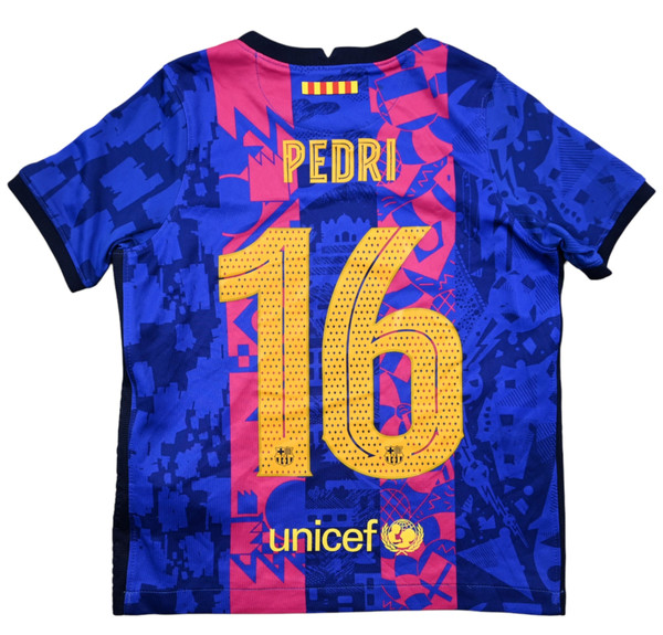 2021-22 BARCELONA *PEDRI* SHIRT M. BOYS 110-116 CM