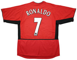 2002-04 MANCHESTER UNITED *RONALDO* SHIRT L