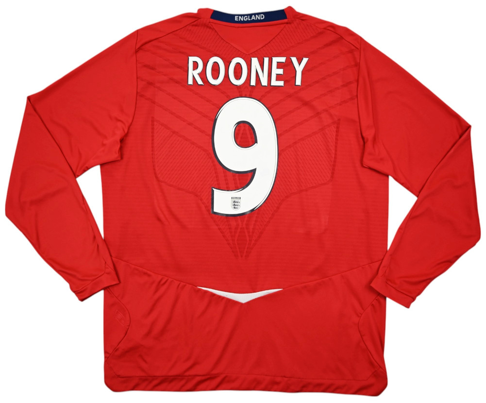 2008-10 ENGLAND *ROONEY* LONGSLEEVE KOSZULKA XL