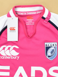 CARDIFF BLUES RUGBY CANTERBURY SHIRT 14 YRS