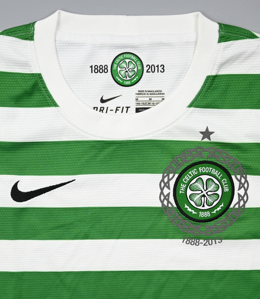2012-13 CELTIC GLASGOW SHIRT M. BOYS