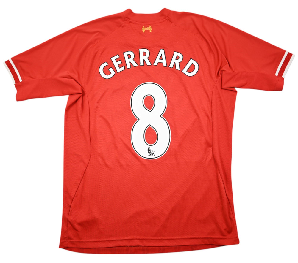 2013-14 LIVERPOOL *GERRARD* SHIRT XL