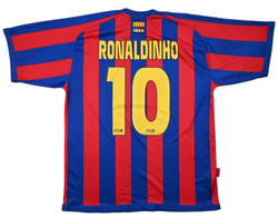 2005-06 BARCELONA *RONALDINHO* SHIRT L