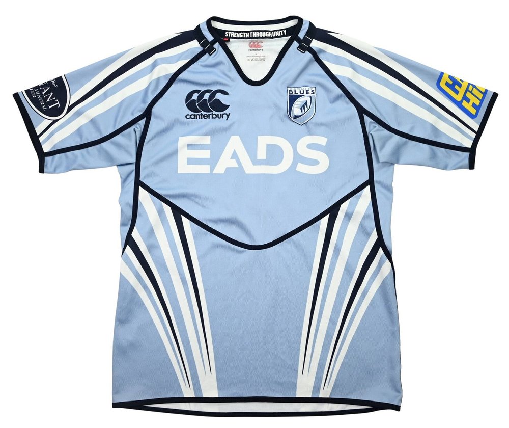 CARDIFF BLUES RUGBY SHIRT L