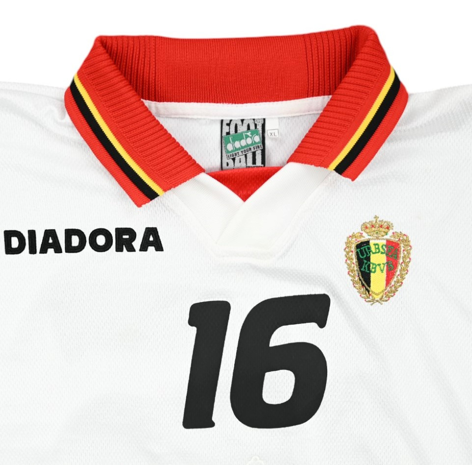 1996-98 BELGIUM #16 LONGSLEEVE XL Match Issue